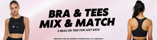 5 bras/tees for $450