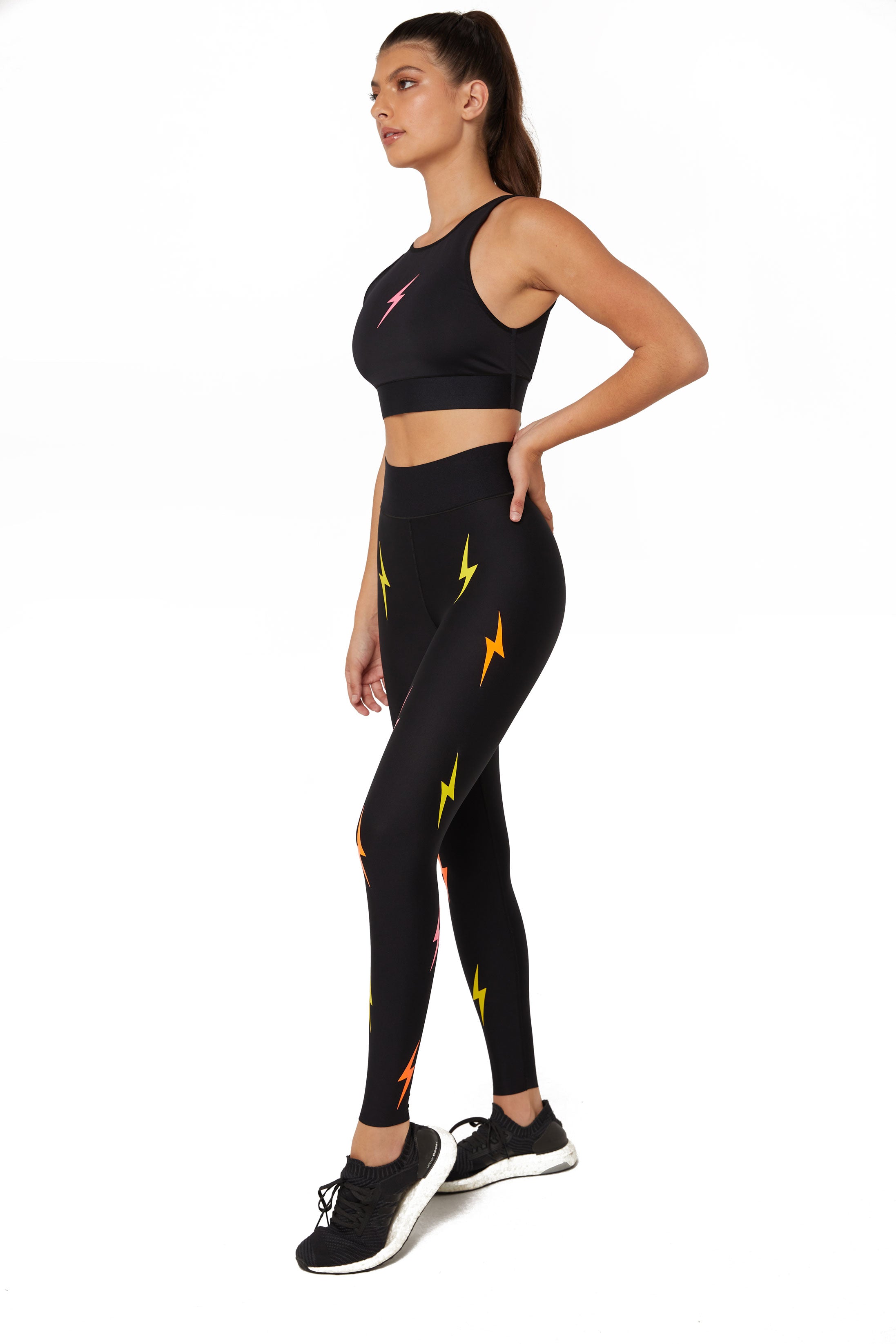 Electric Yoga Star Light Star Bright Women's Printed High Rise Fitness  Leggings 