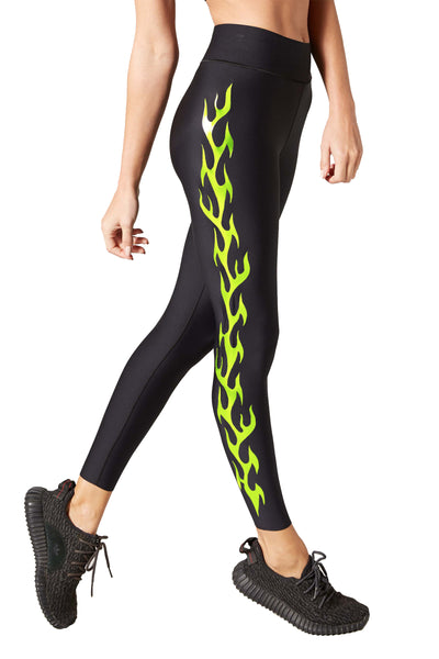 Buy Black & Yellow Leggings for Women by Incite Online | Ajio.com